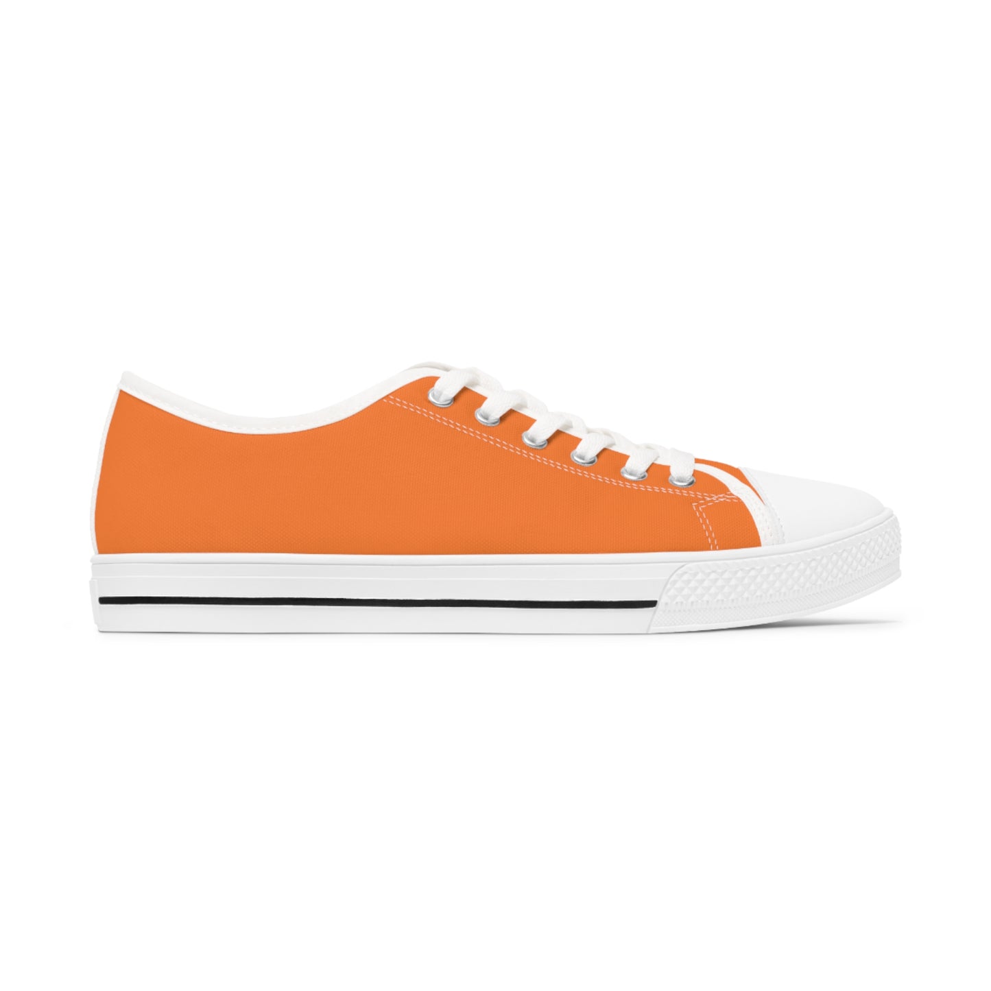 Women's Orange Low Top Sneakers