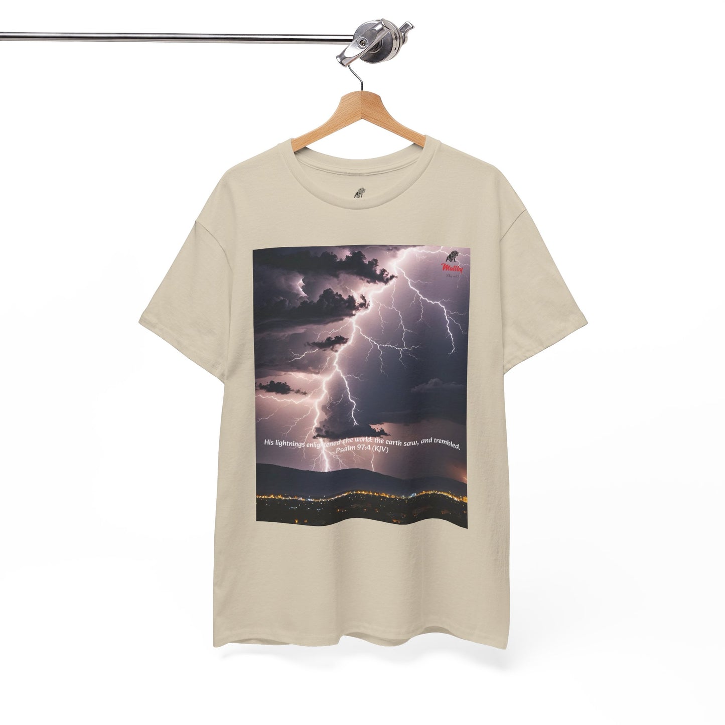 Lightning Style Earth Trembled Unisex Heavy Cotton Tee