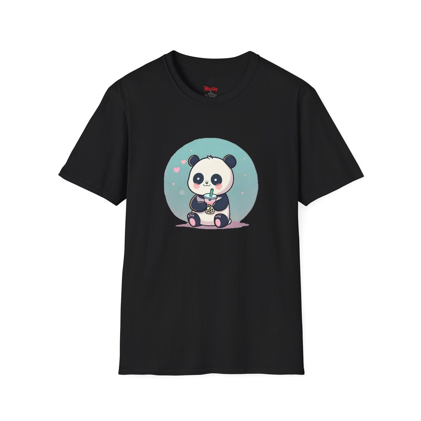 Panda With Boba Unisex Softstyle T-Shirt