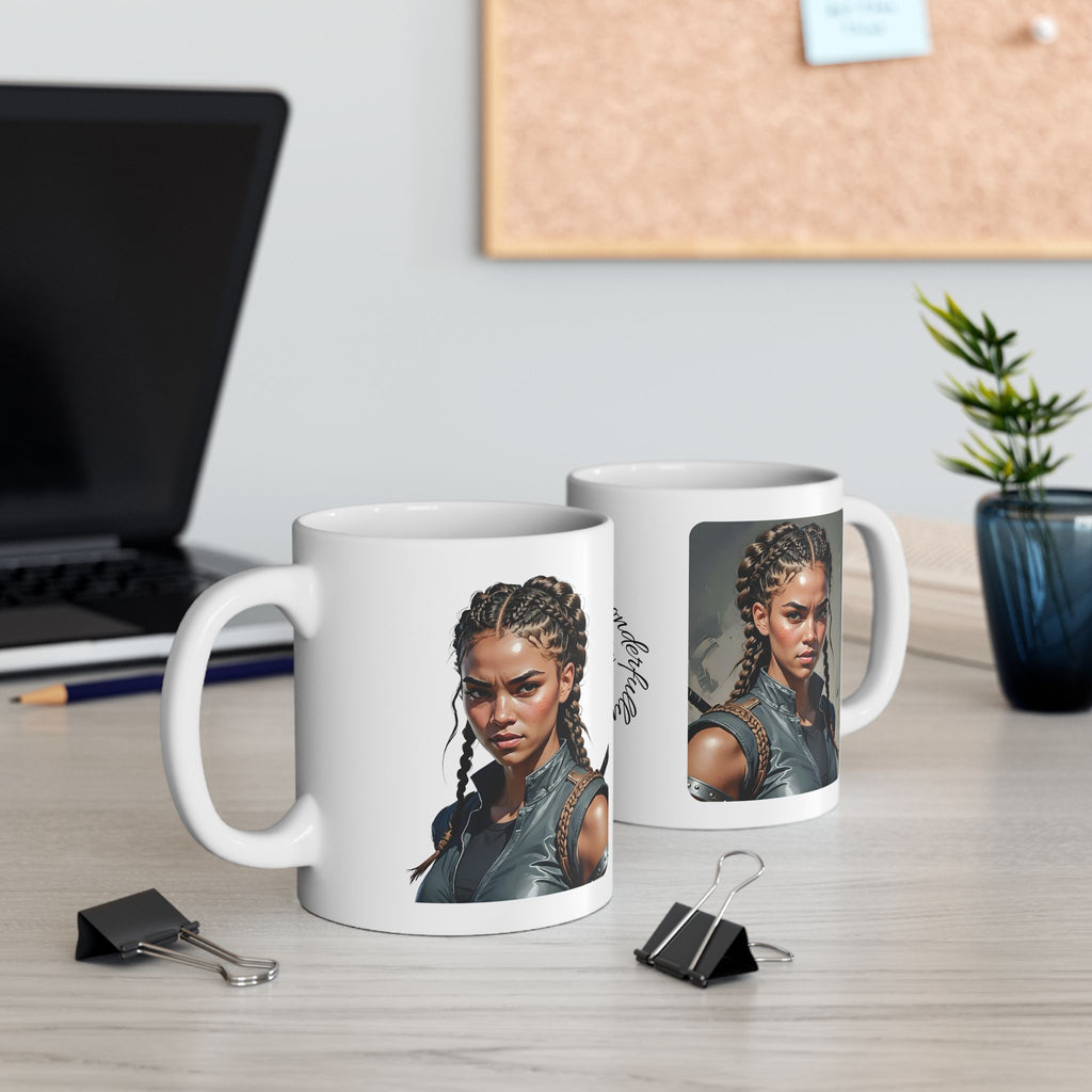 Gentle Woman of Valor #10 White Ceramic Mug - Fearfully & Wonderfully Made Tribute Cup (11oz/15oz)