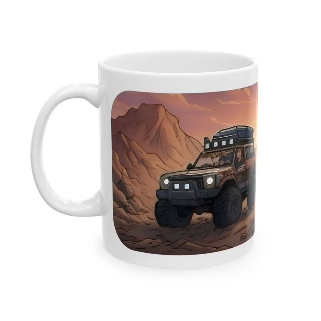 Adventure 4x4 Trucks #33, Business Entrepreneurs On The Move White Ceramic Mug — Find Your Path To The Essentials Cup (11oz & 15oz)