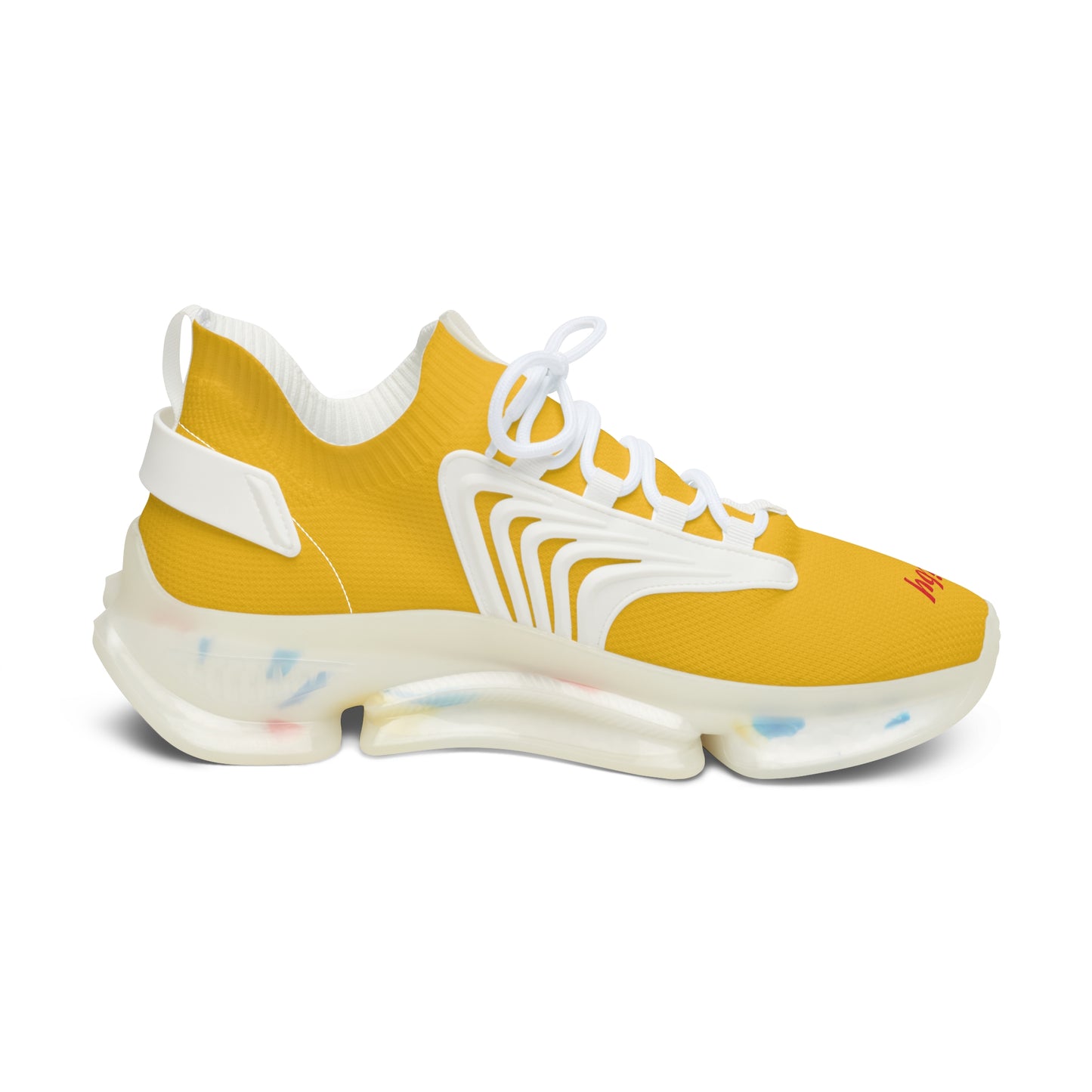 Women's Yellow Mesh Sneakers