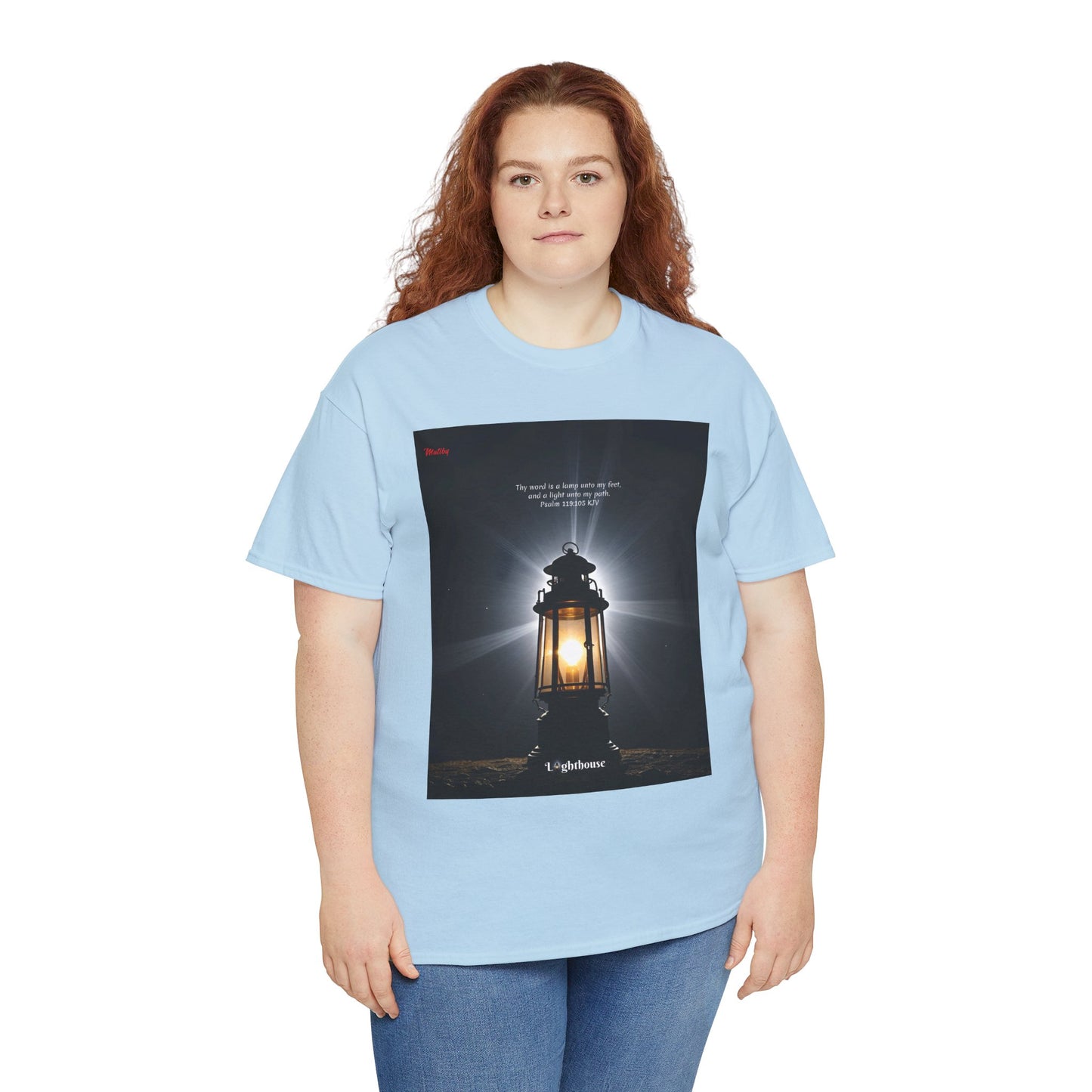 Lighthouse Psalm 119 Unisex Heavy Cotton Tee