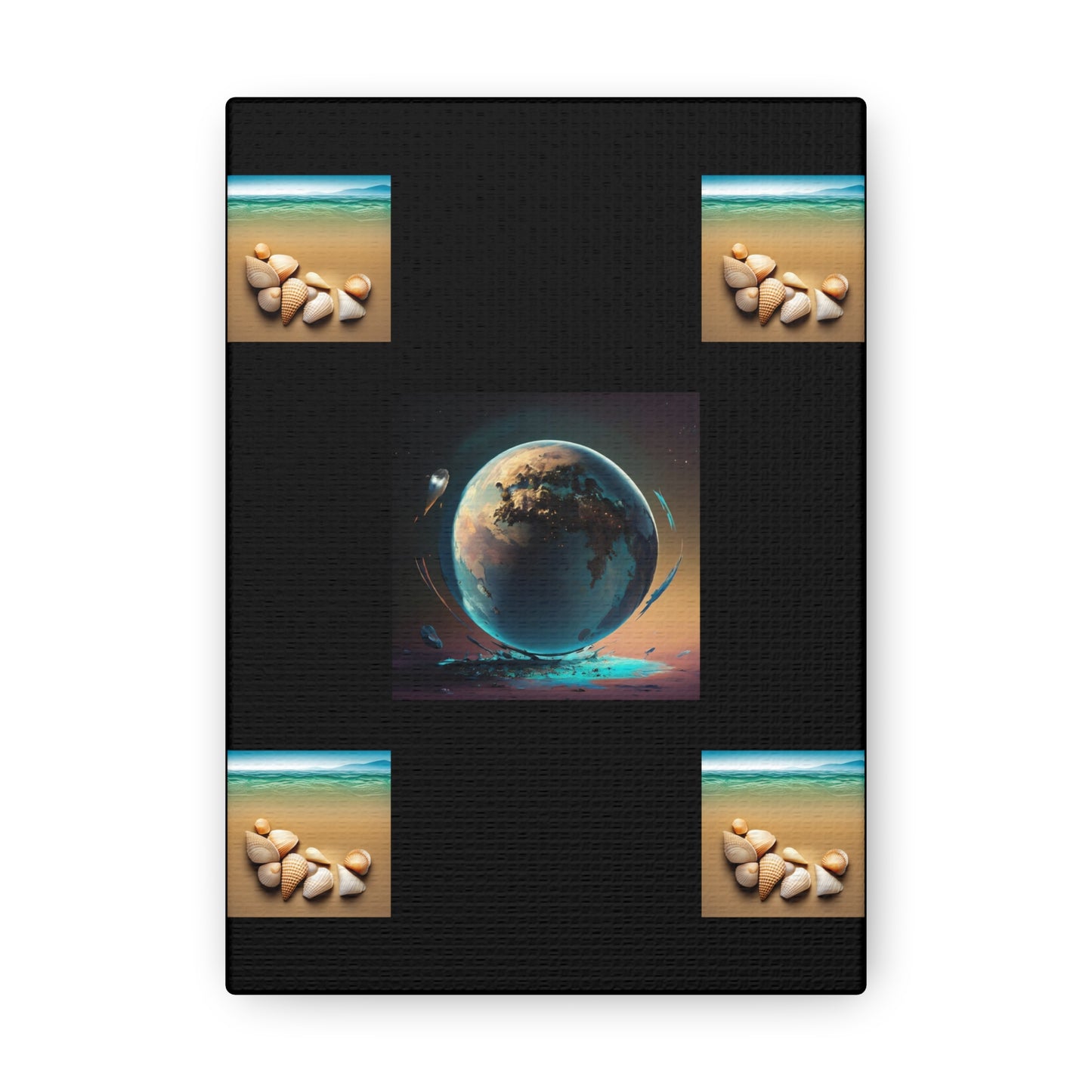 Matiby Worlds Black Canvas Gallery Wraps