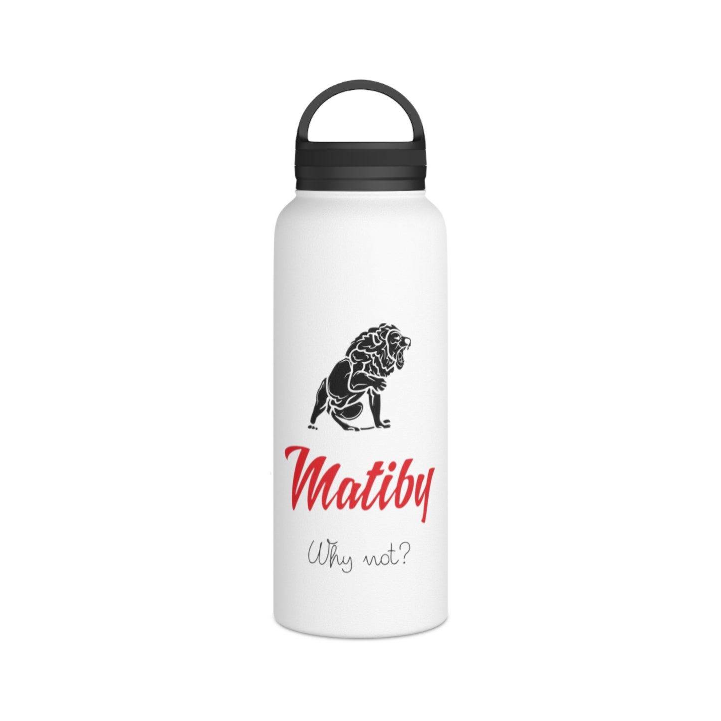 Matiby Stainless Steel Water Bottle, Handle Lid