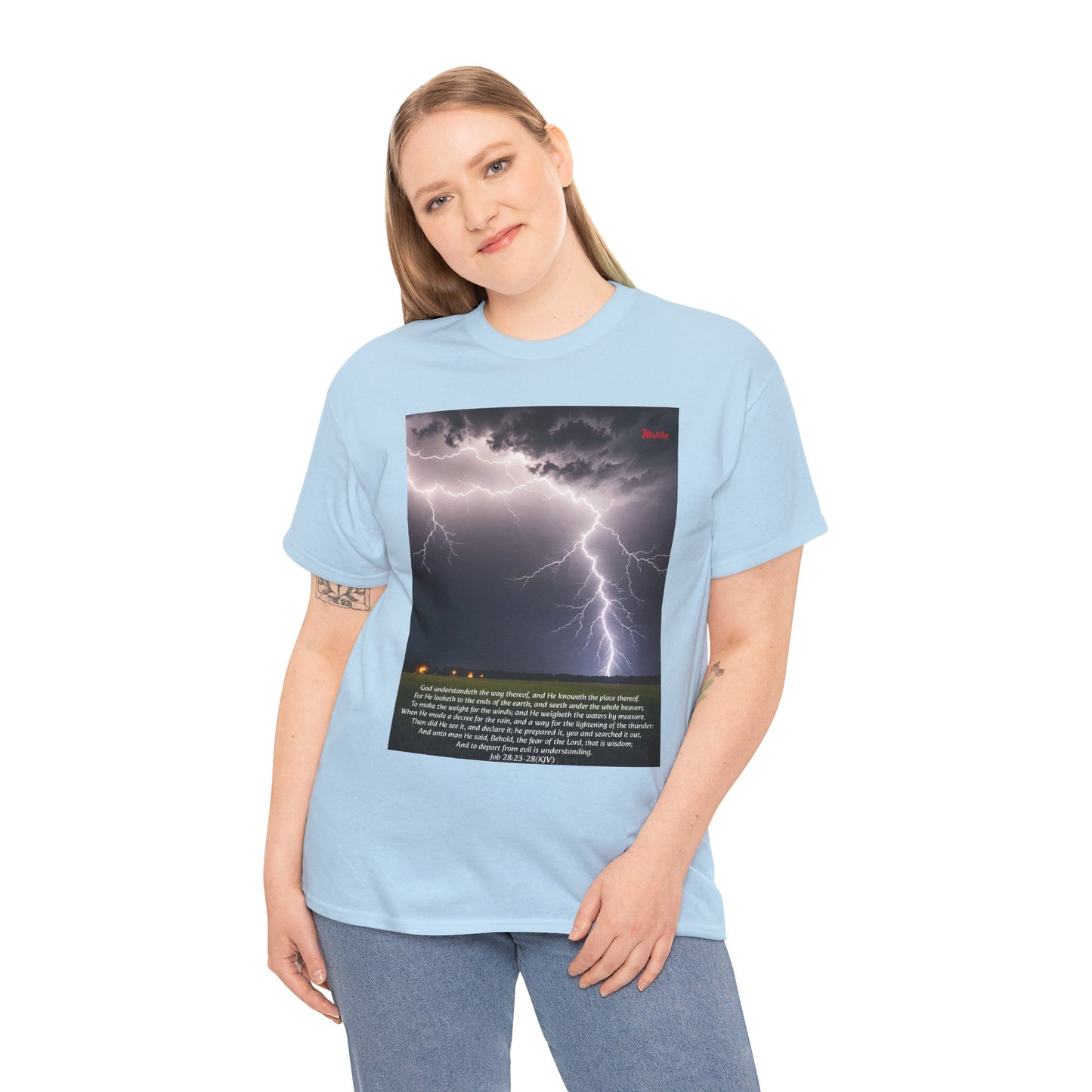 Lightning Style Fear of the Lord Unisex Heavy Cotton Tee