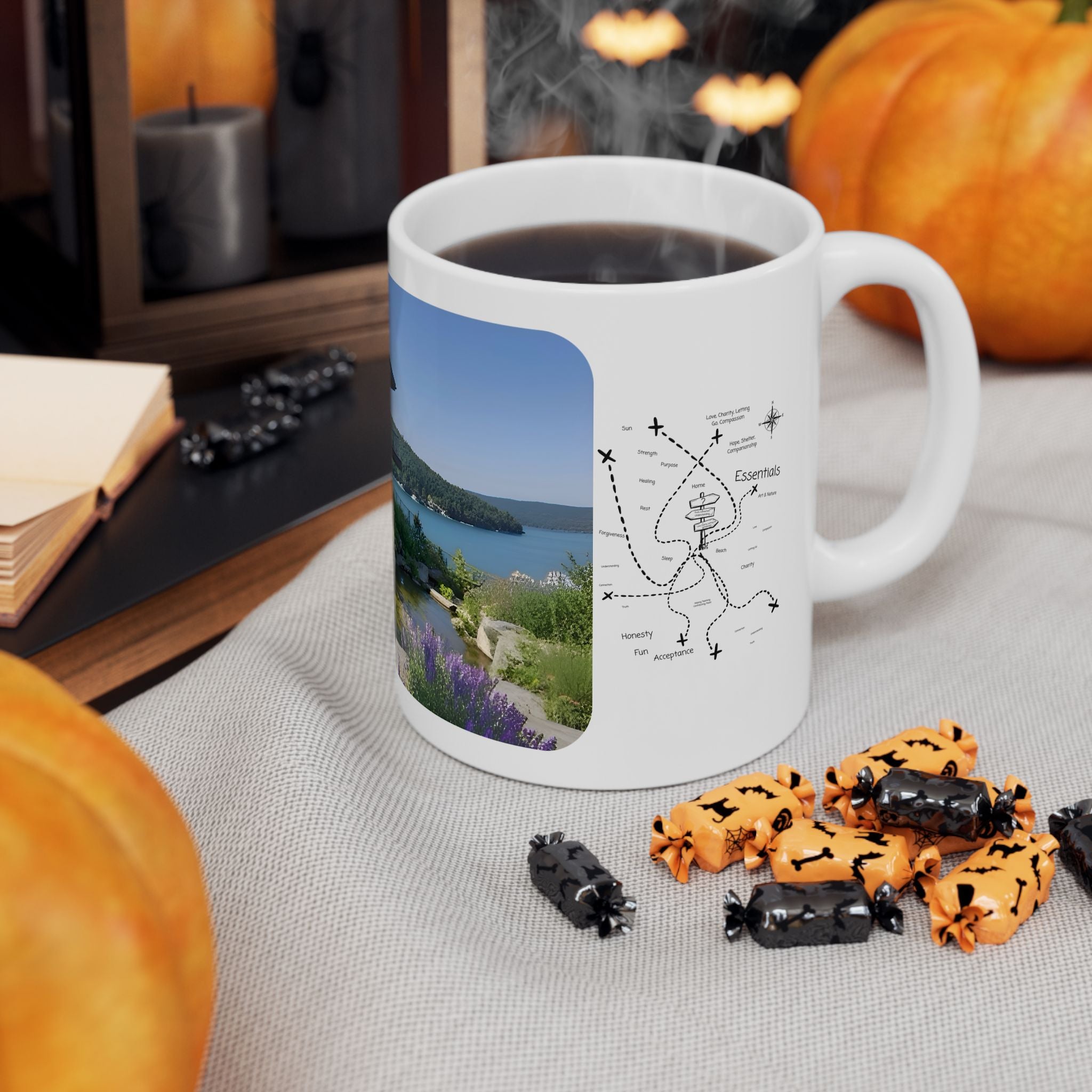 Cozy Architecture & Dreamy Landscapes #8 White Ceramic Mug – Homes Home Sweet Home Cup (11oz/15oz)