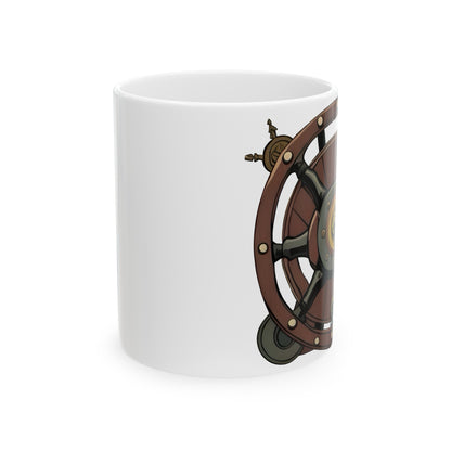 Nautical Helm Ceramic Mug, 11oz