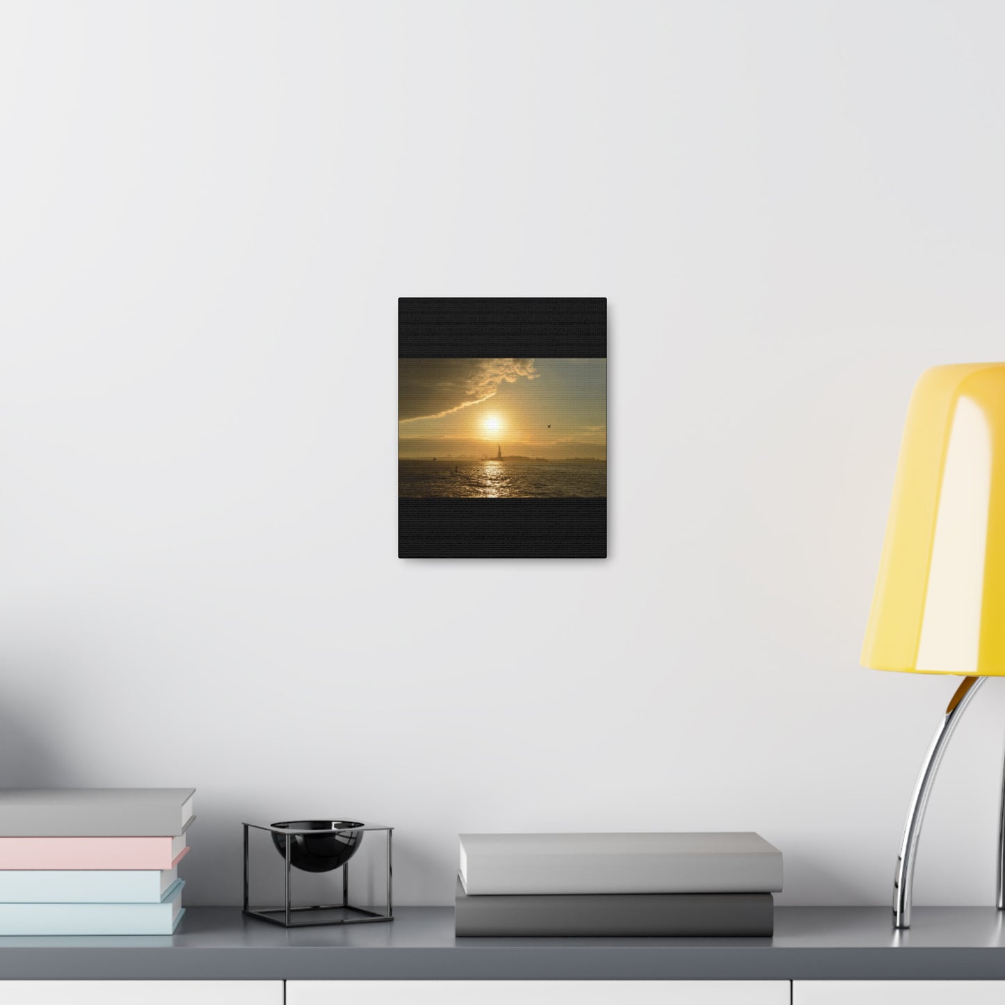 Sunset Black Canvas Gallery Wraps