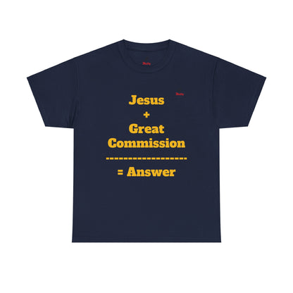 Jesus+Great Commission Unisex Heavy Cotton Tee