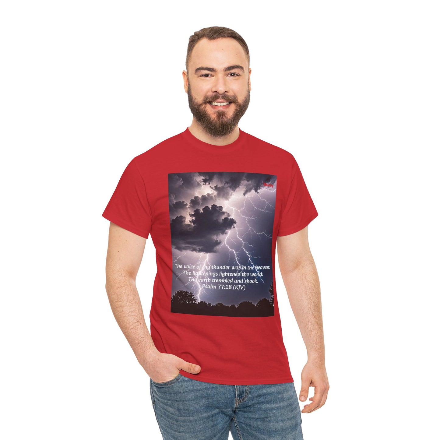 Lightning Style Thunder Unisex Heavy Cotton Tee