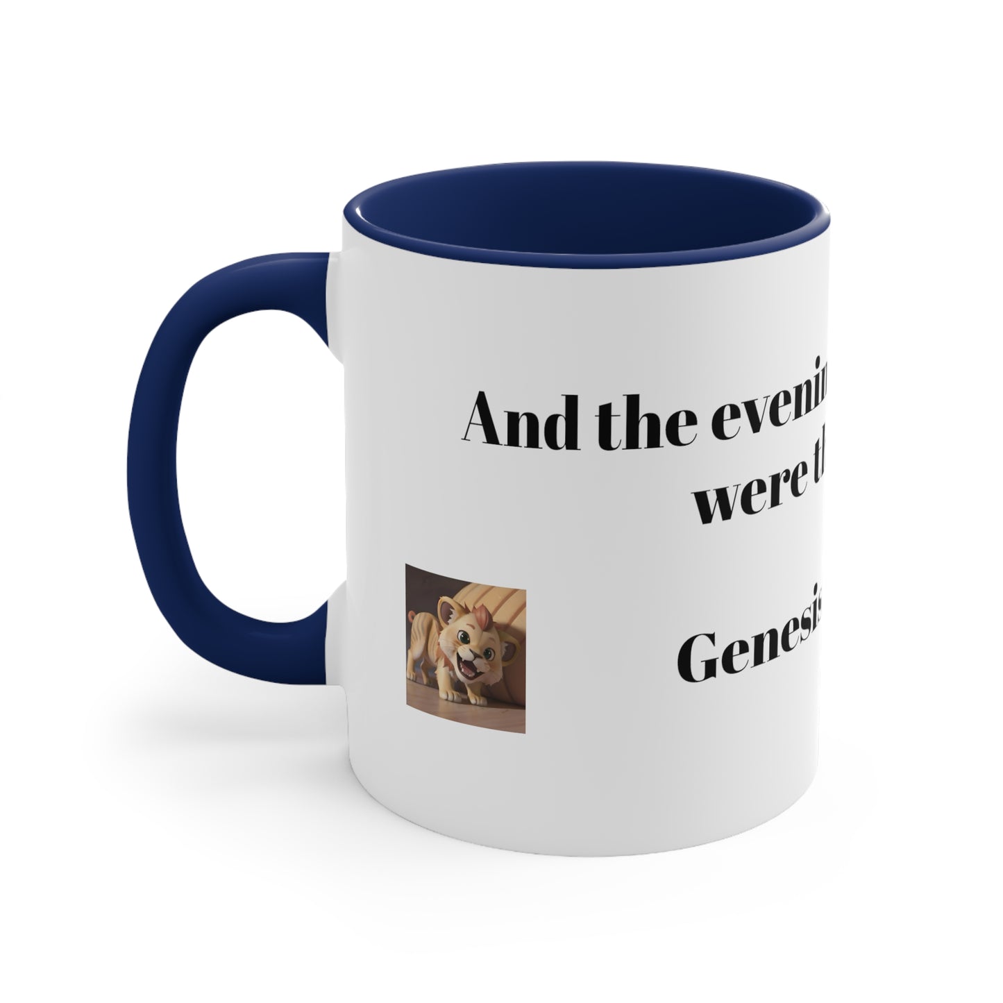 Bible Speaks Gen 1:23 Accent Mug, 11oz