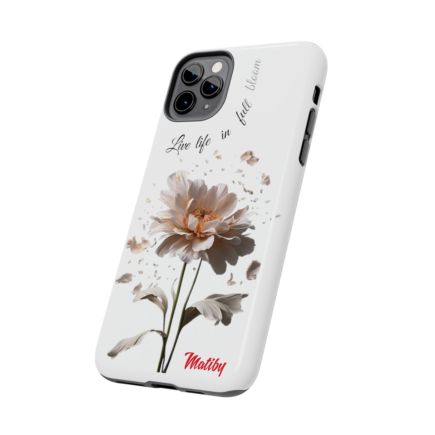 Matiby Amy's Special Flower Bloom White Tough Phone Cases