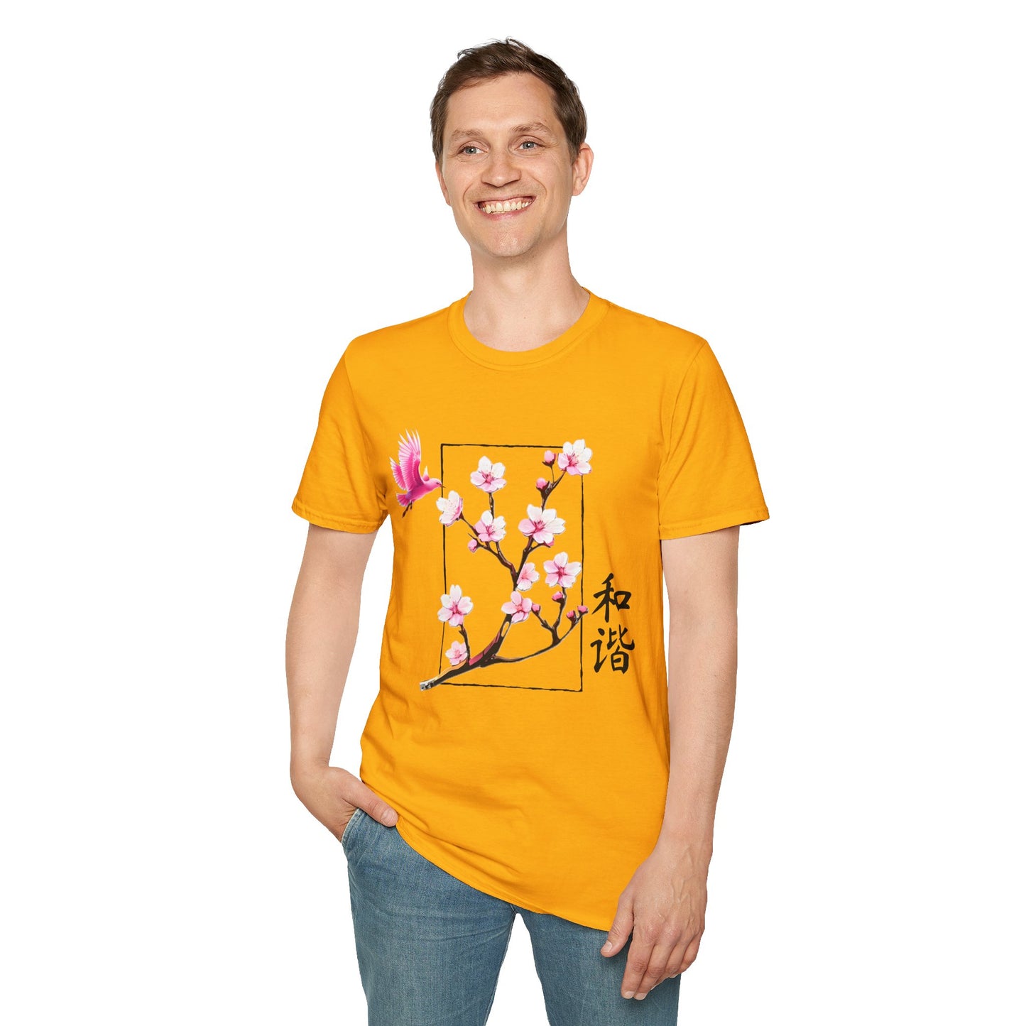 Japanese Cherry Blossom Unisex Softstyle T-Shirt