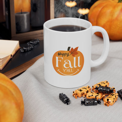 Journeys Happy Fall Seasons of Change Ceramic Mugs, Gifts for Fall Lovers, Mugs for Autumn Lovers, Pumpkin Lovers Mug, Lovers of All Seasons, Cute Seasonal Mugs, Mug for All Occasions, Thanksgiving Mug