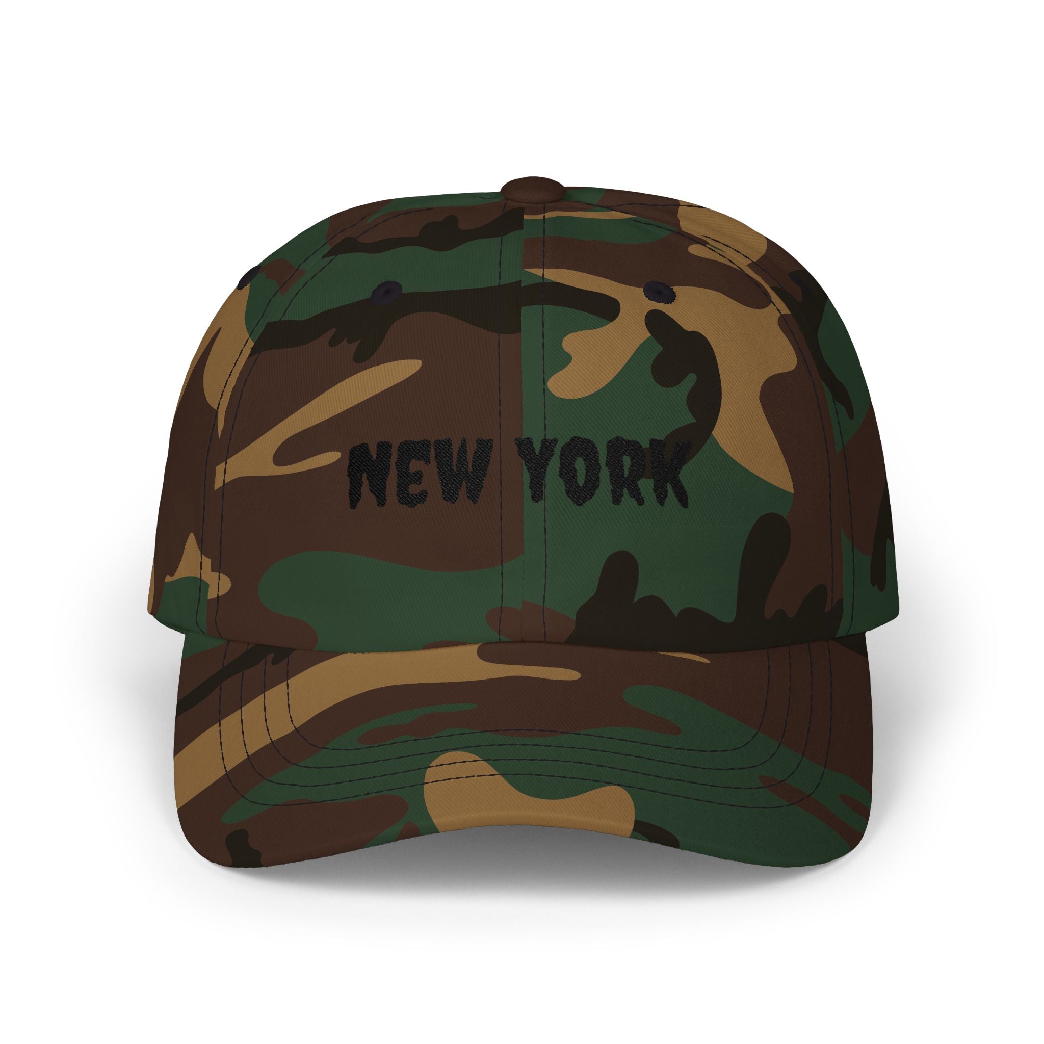 New York United States of America Black Embroidered Classic Dad Cap | NY 11th USA Baseball Hat