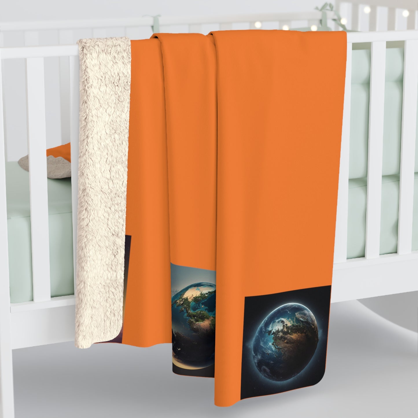 Matiby MEK Orange Sherpa Fleece Blanket