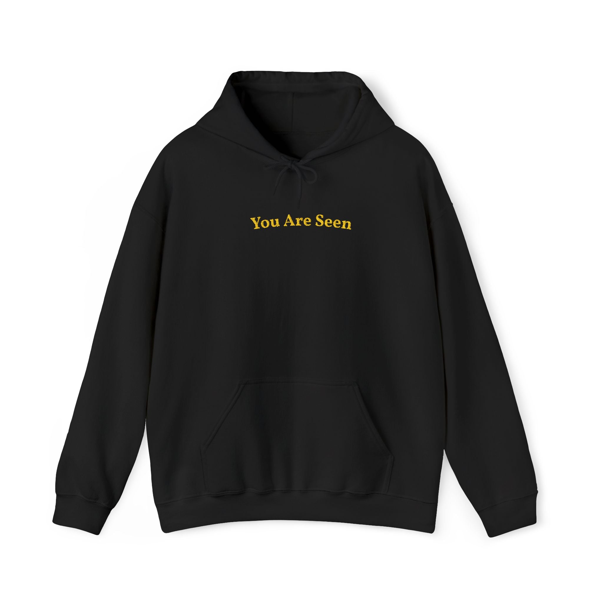 You Are Seen Gold Embroidered Unisex Heavy Blend Hooded Sweatshirt, Strength And Hope Hoodie