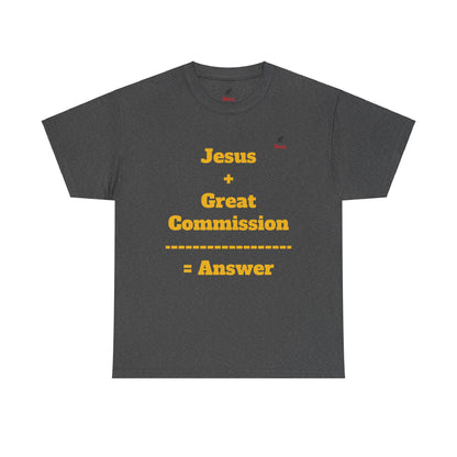 Jesus+Great Commission Unisex Heavy Cotton Tee