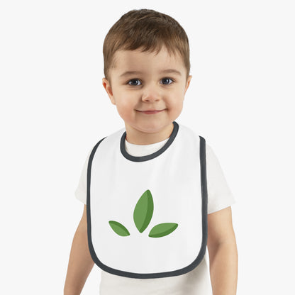 Baby Contrast Trim Jersey Bib