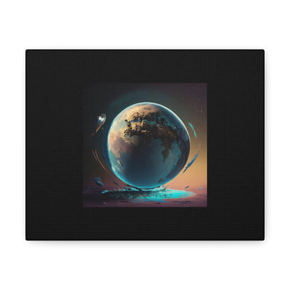 Matiby Worlds Black Canvas Gallery Wraps