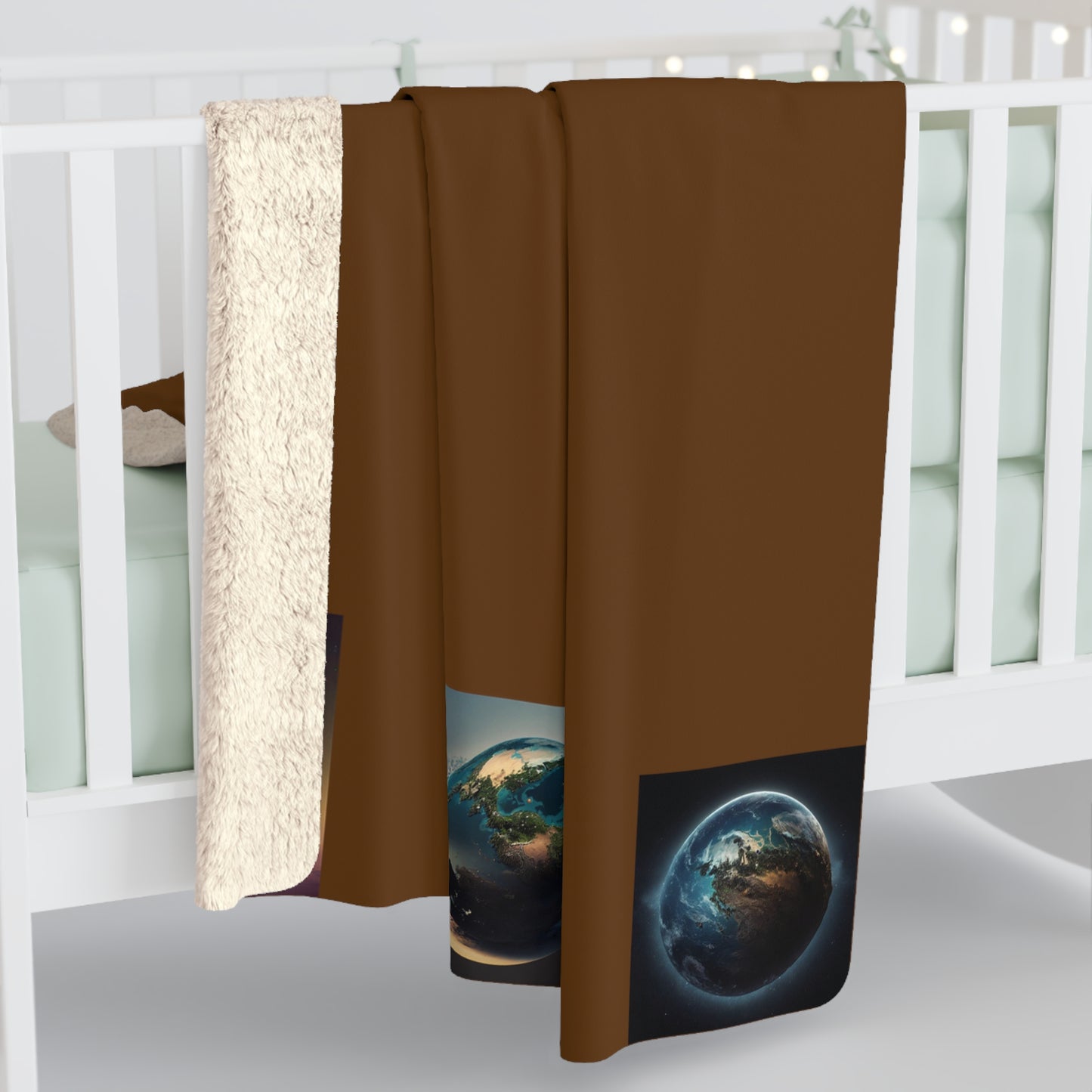 Matiby MEK Brown Sherpa Fleece Blanket