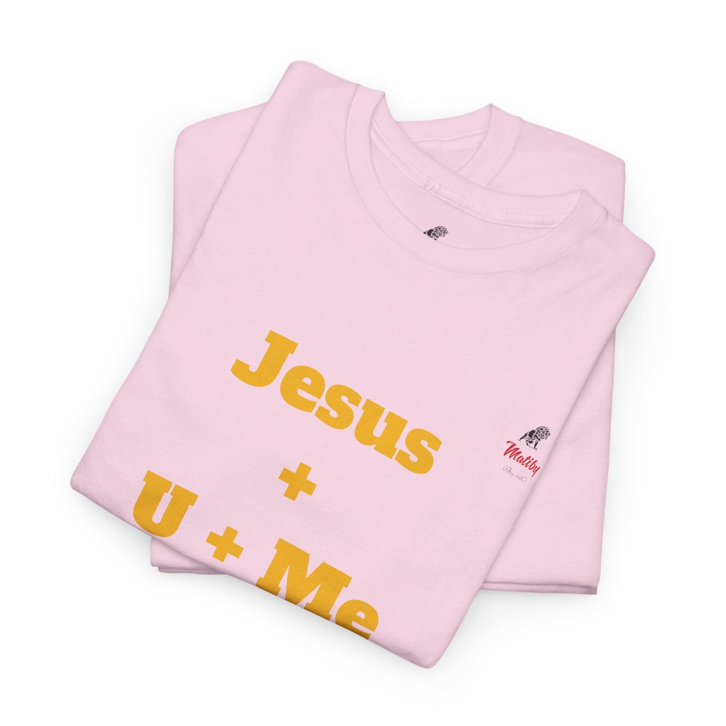 Jesus+U+Me Unisex Heavy Cotton Tee