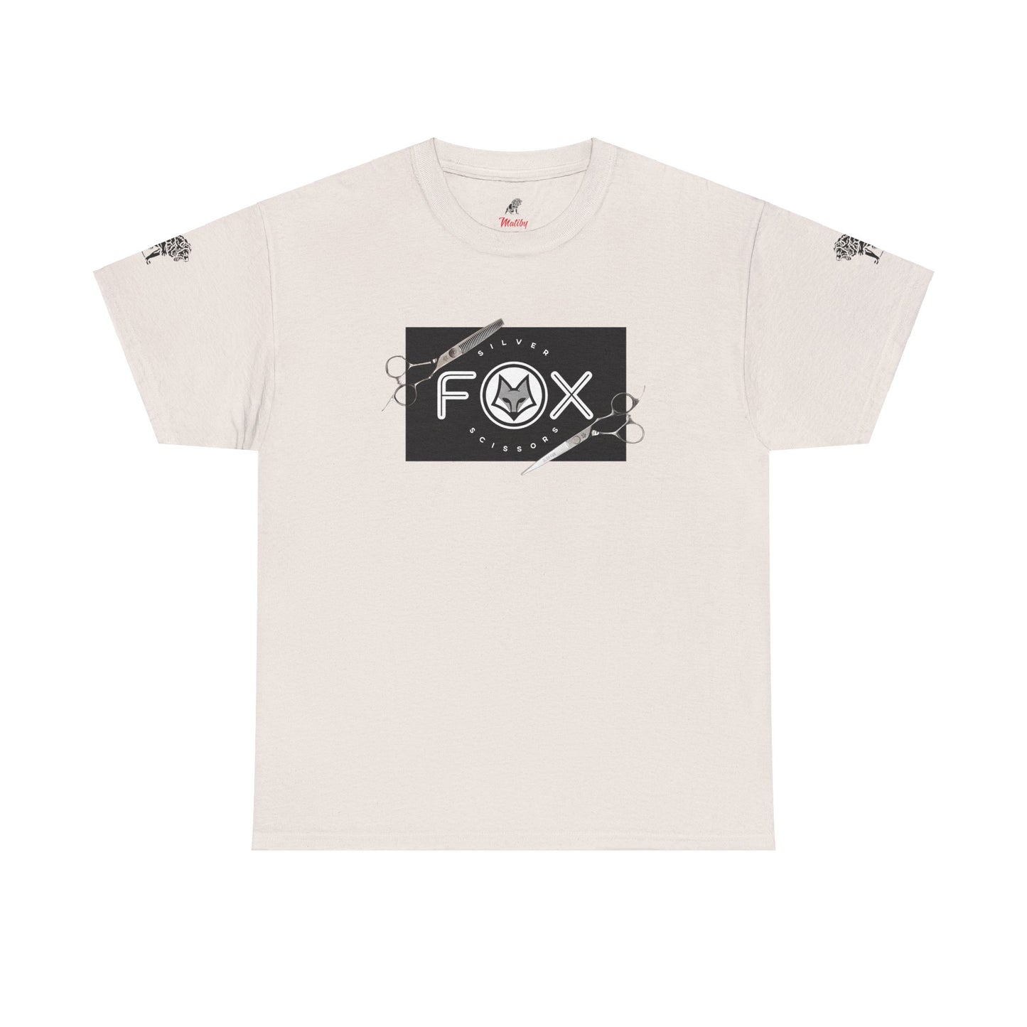 Silver Fox Scissors Unisex Heavy Cotton Tee