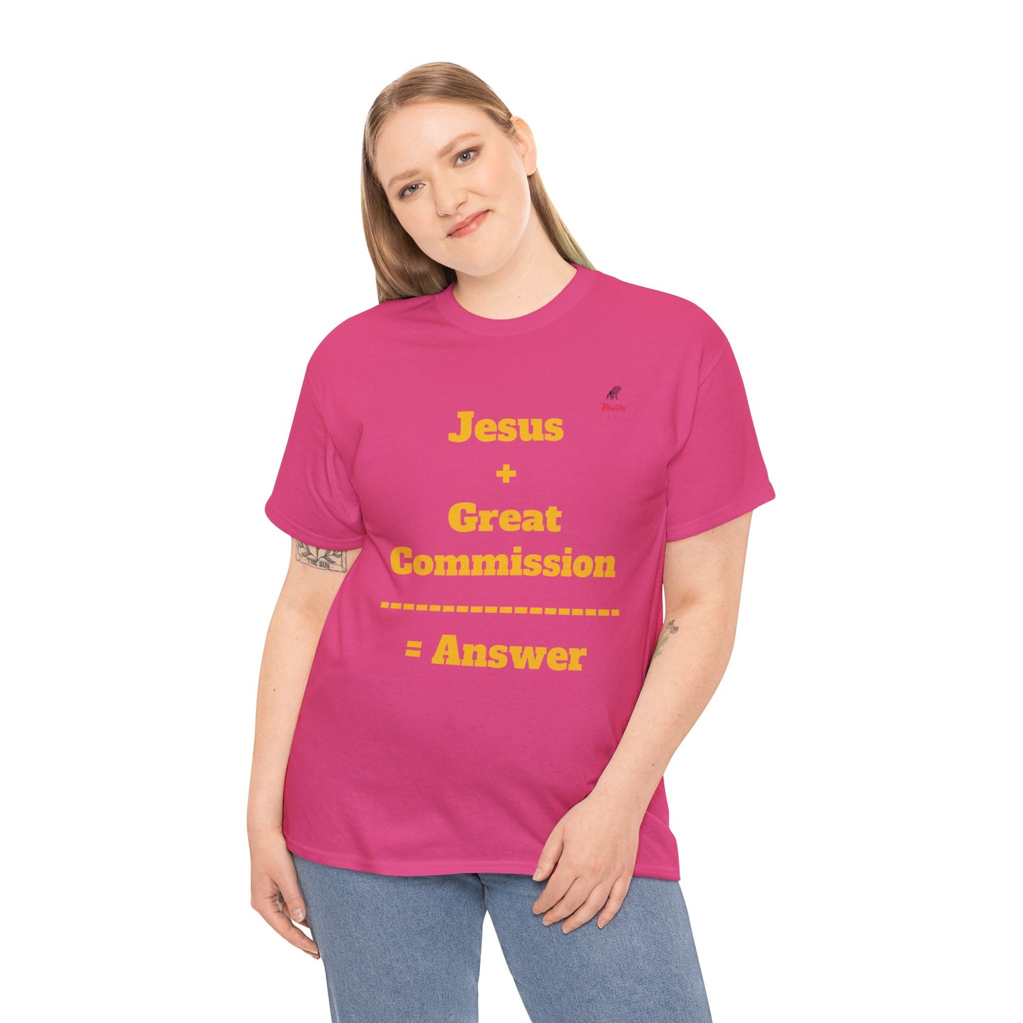 Jesus+Great Commission Unisex Heavy Cotton Tee