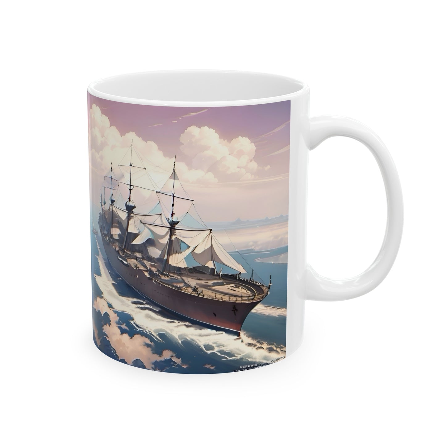 Nautical Ship Ceramic Mug, 11oz