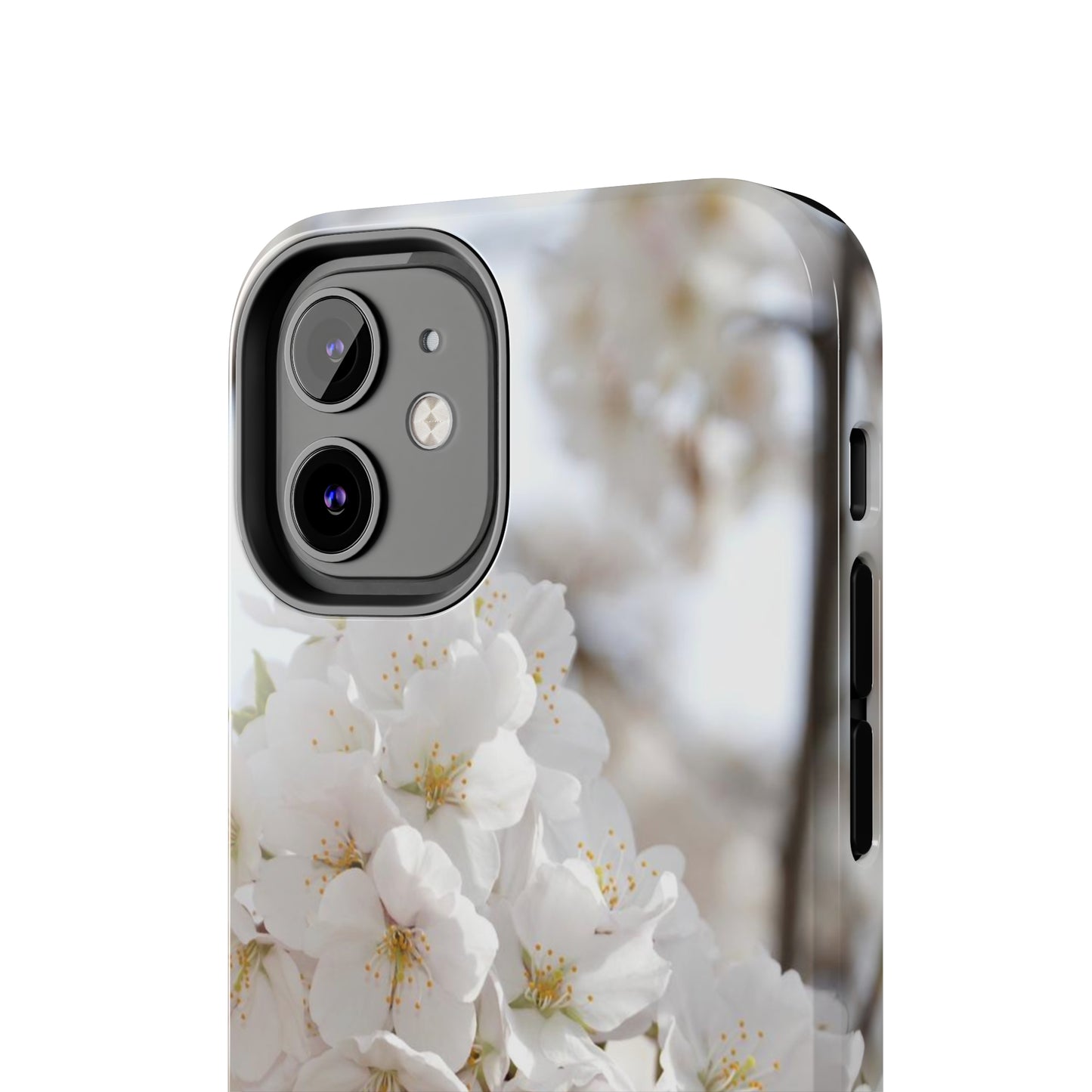 White Flower Tough Phone Cases