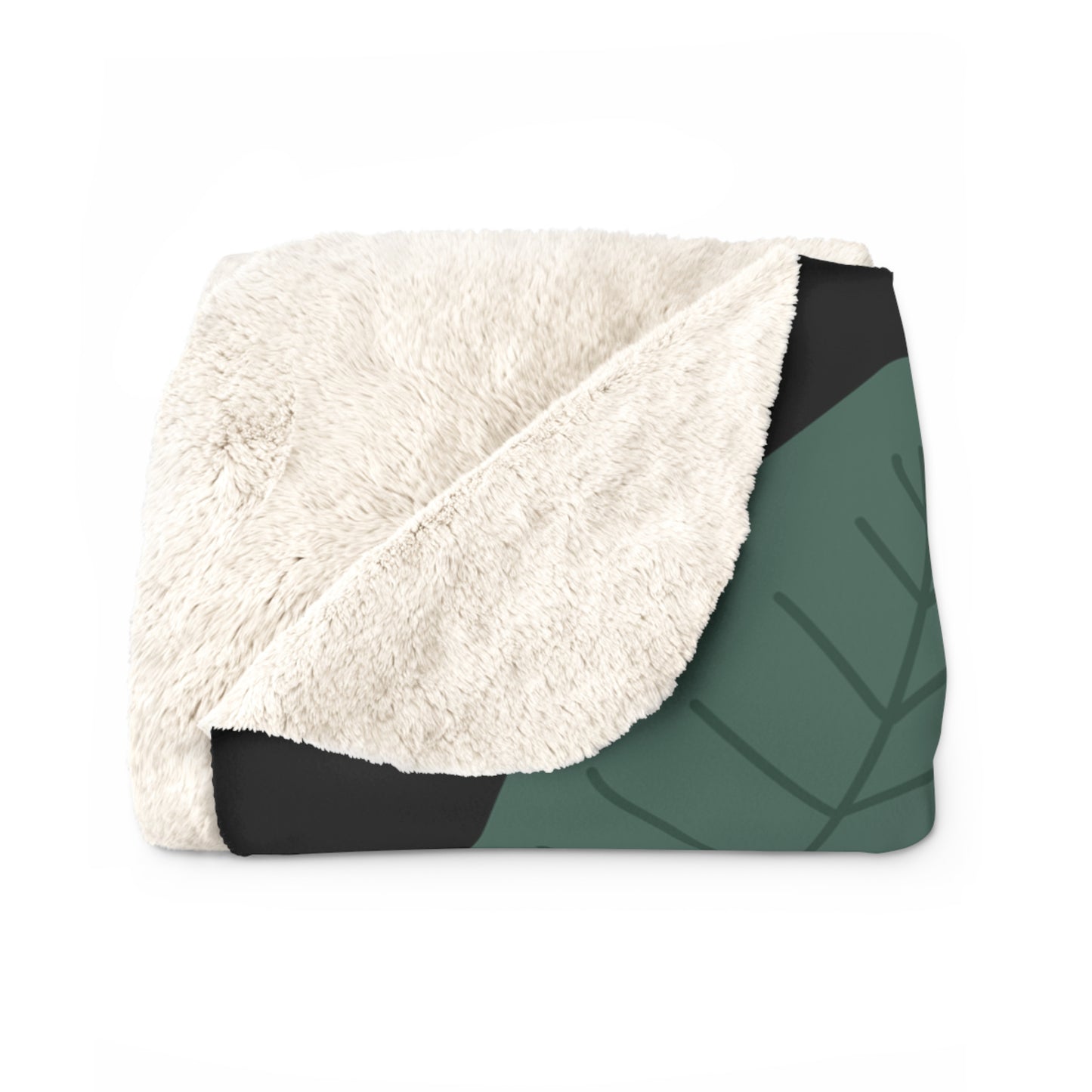 Matiby Simple Things Black Sherpa Fleece Blanket