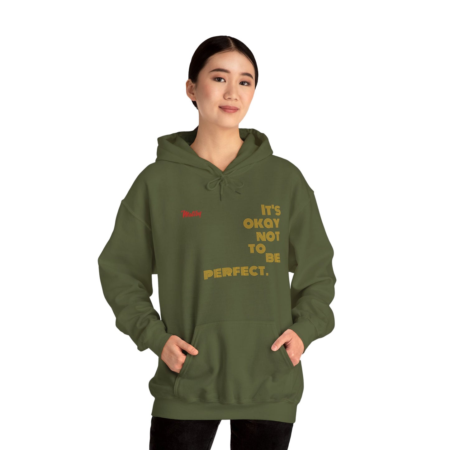 Matiby "It's okay not to be perfect" Unisex Heavy Blend™ Hooded Sweatshirt