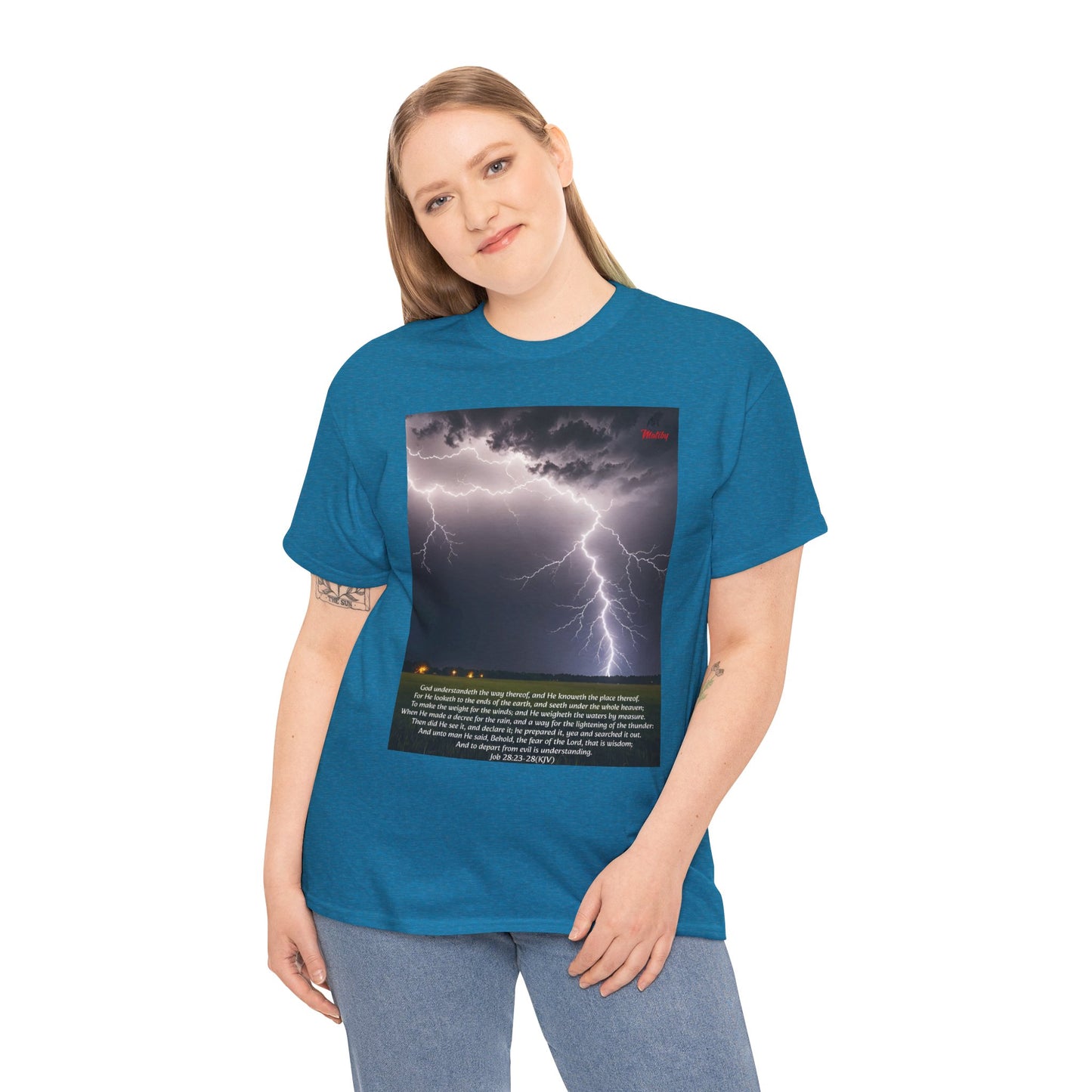 Lightning Style Fear of the Lord Unisex Heavy Cotton Tee