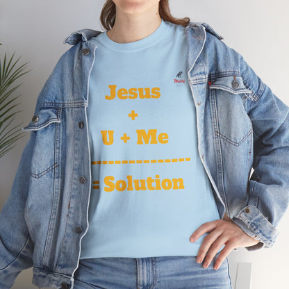 Jesus+U+Me Unisex Heavy Cotton Tee