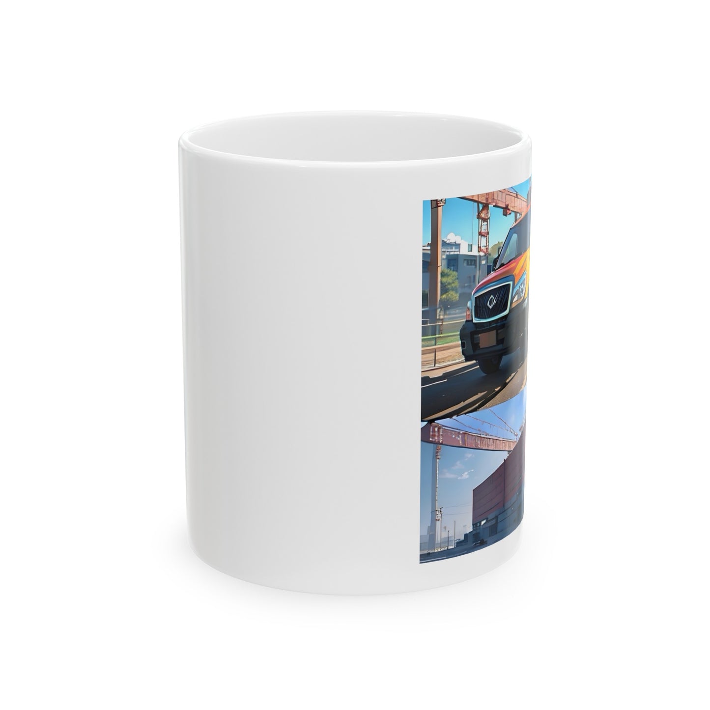 Artzy Construction Ceramic Mug, 11oz