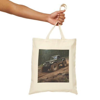 Off-Roading Cotton Canvas Tote Bag