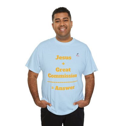 Jesus+Great Commission Unisex Heavy Cotton Tee