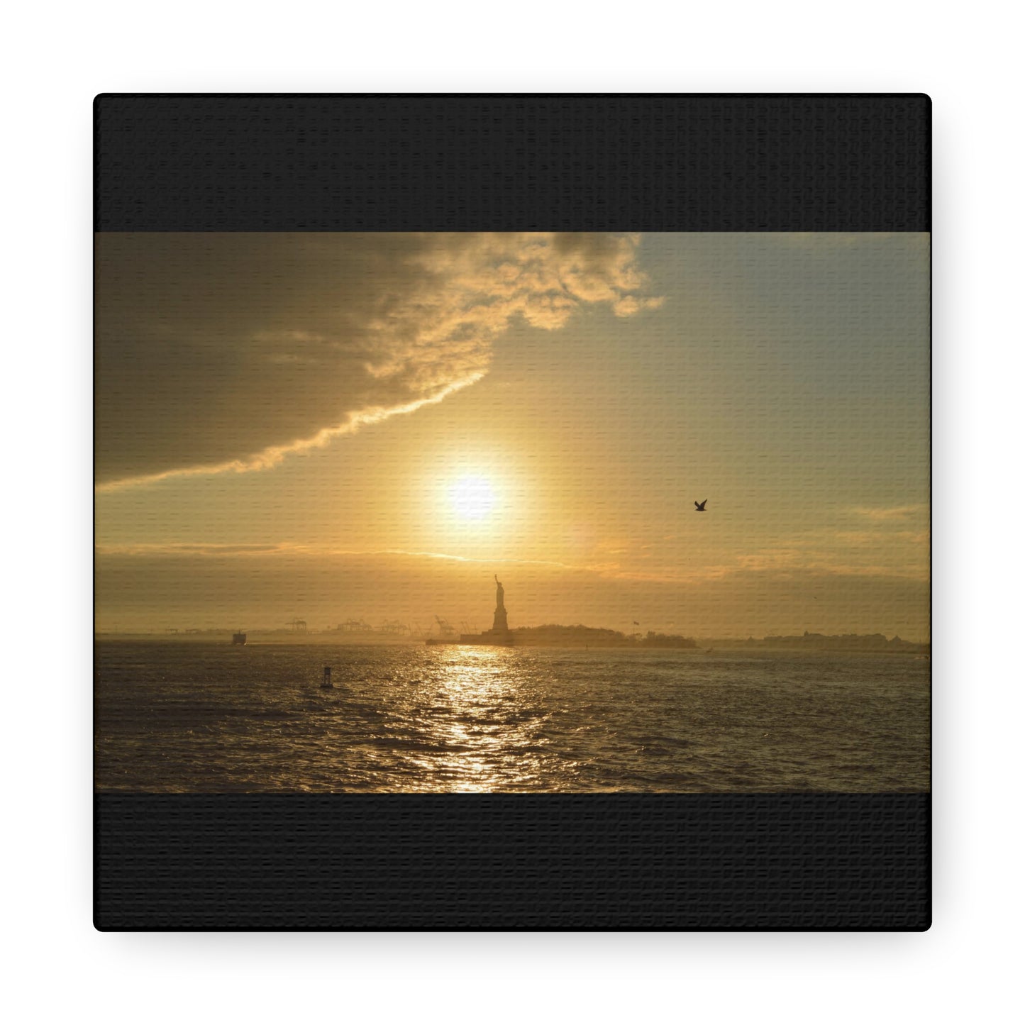 Sunset Black Canvas Gallery Wraps