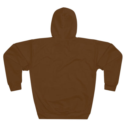 Brown Unisex Pullover Hoodie (AOP)