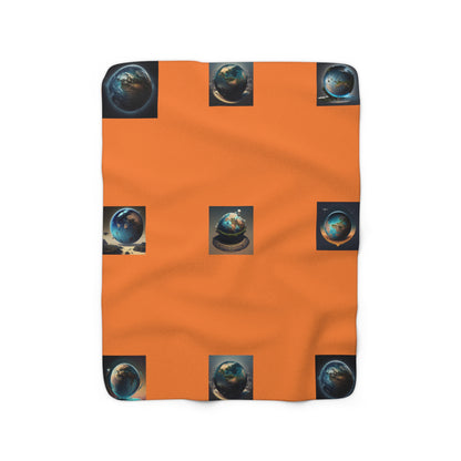 Matiby MEK Orange Sherpa Fleece Blanket