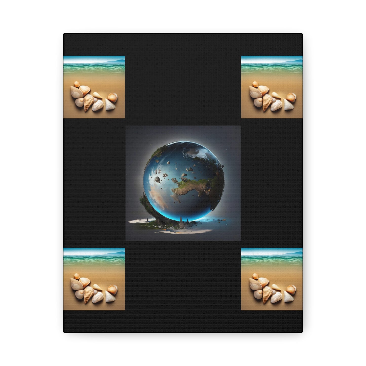 Matiby Worlds Black Canvas Gallery Wraps