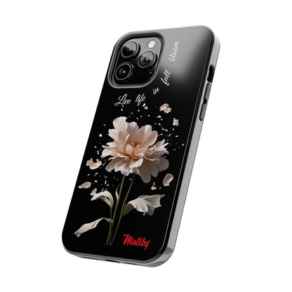 Matiby Amy's Special Flower Bloom Black Tough Phone Cases