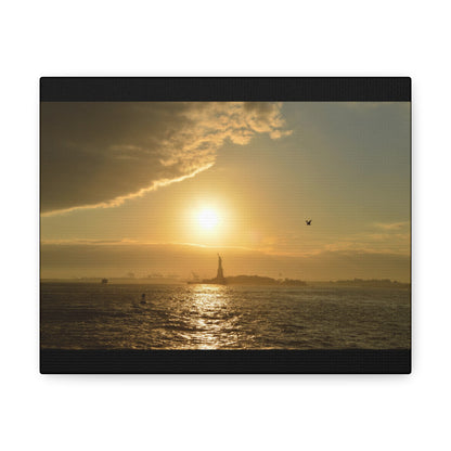 Sunset Black Canvas Gallery Wraps