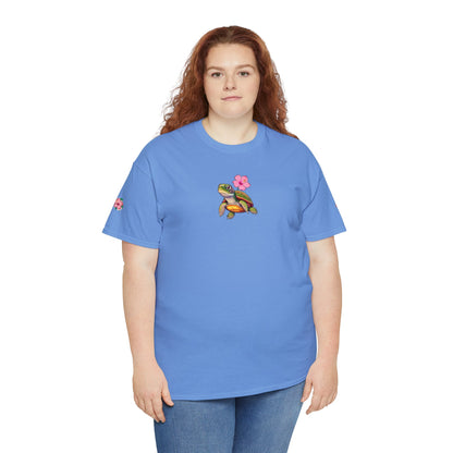 Turtle Flower Unisex Heavy Cotton Tee