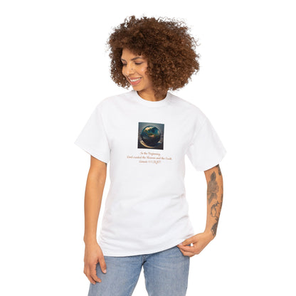 Earth Genesis Bible Speaks Unisex Heavy Cotton Tee