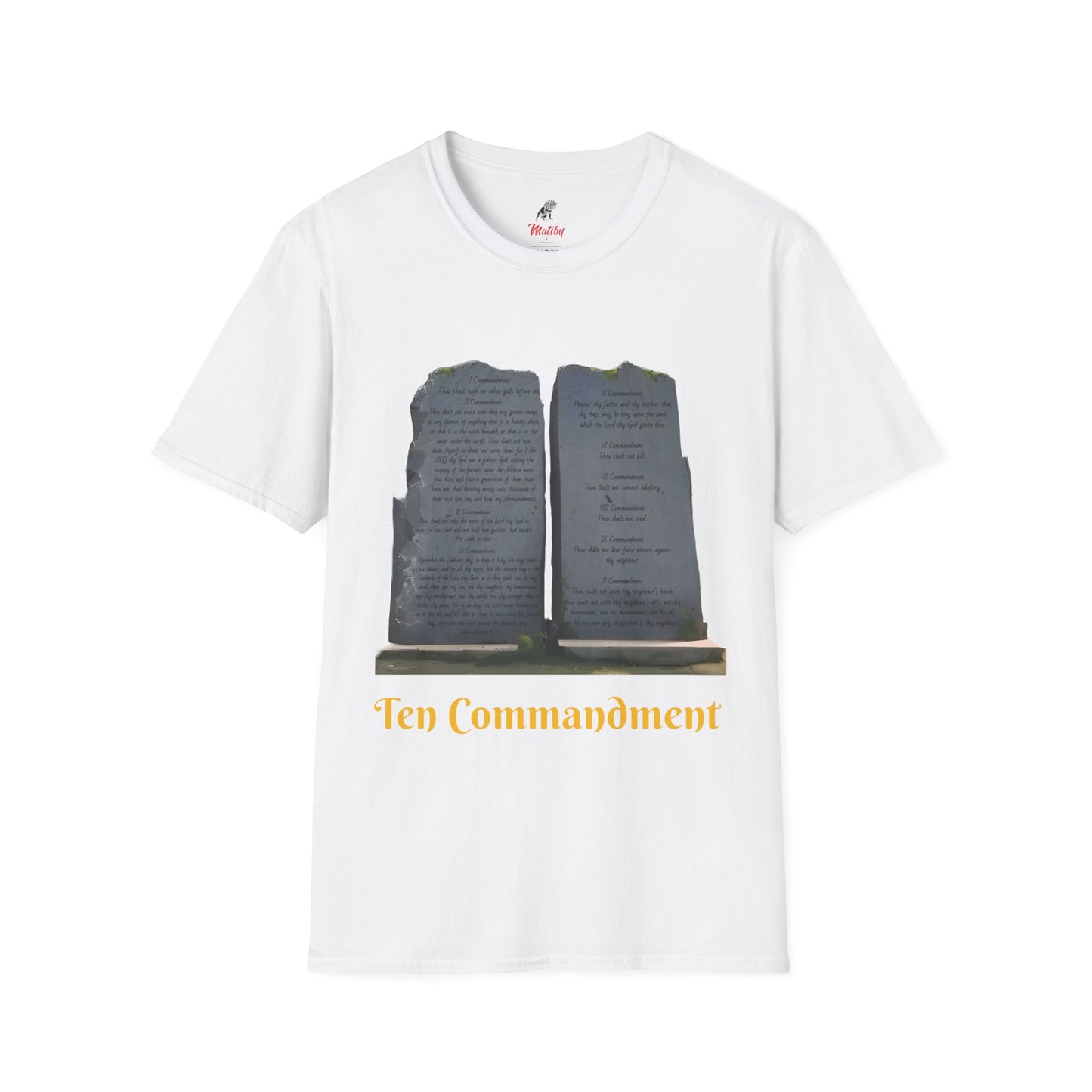 Bible Speaks Ten Commandments Unisex Softstyle T-Shirt