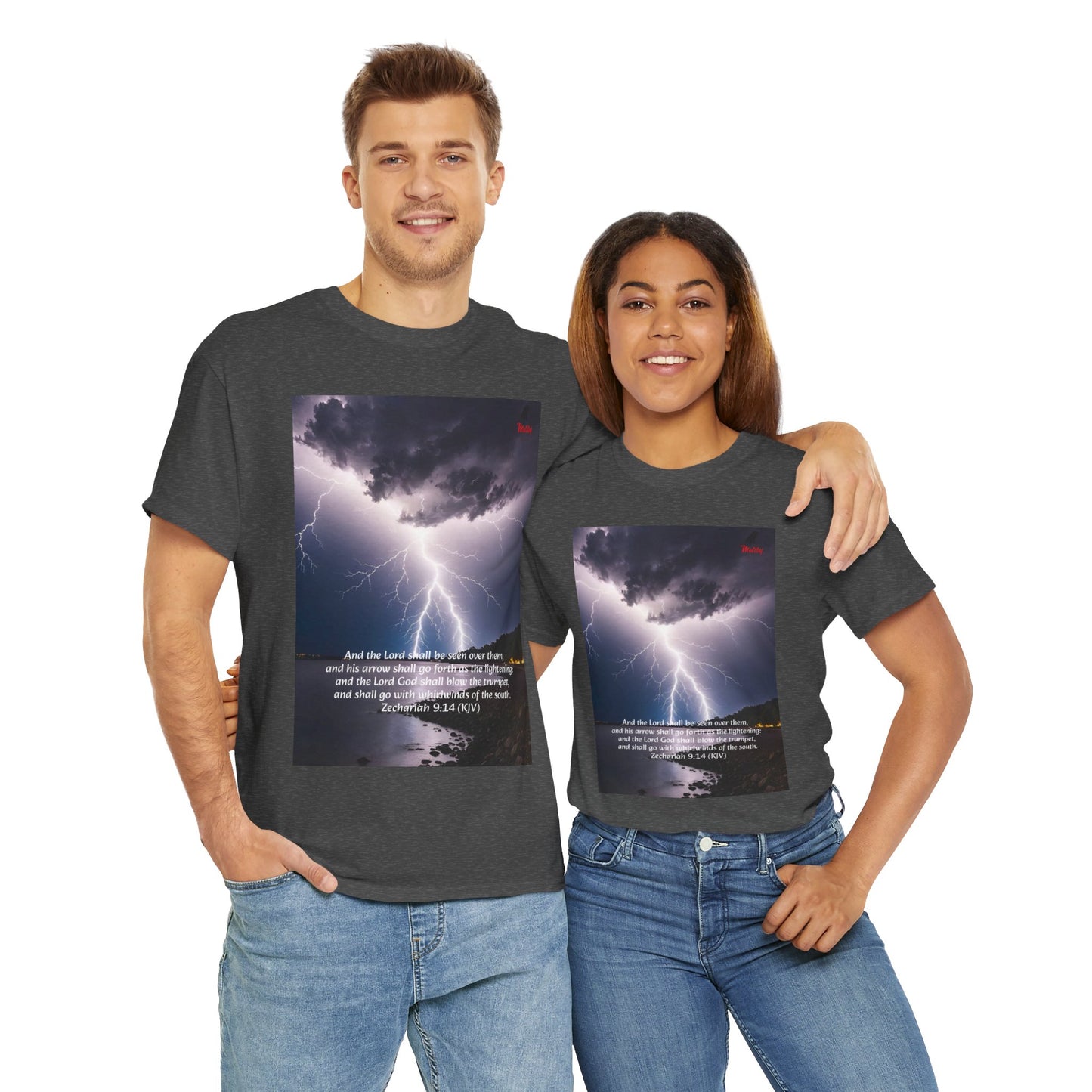 Lightning Style God's Arrow Unisex Heavy Cotton Tee