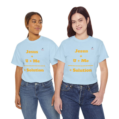 Jesus+U+Me Unisex Heavy Cotton Tee