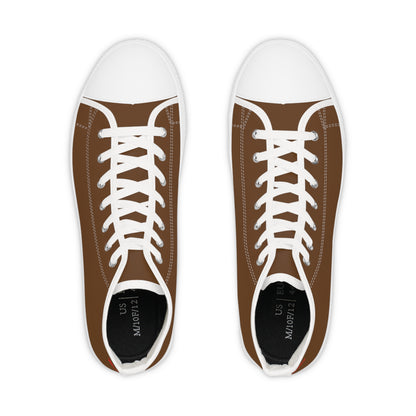 Men's Dark Brown High Top Sneakers